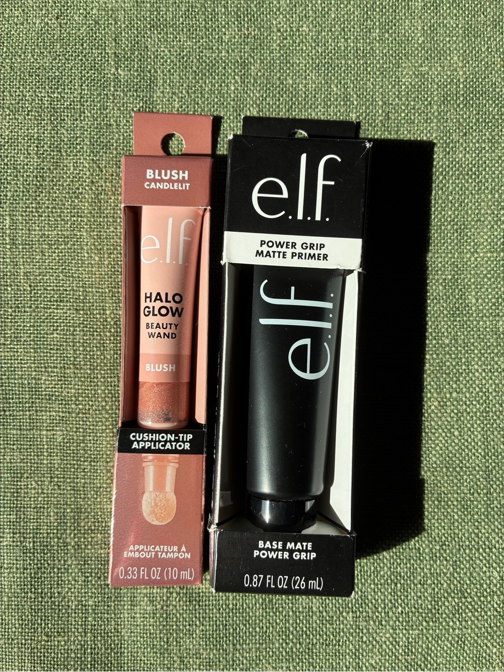 e.l.f. Halo Glow Blush Wand & Power Grip Matte Primer Bundle